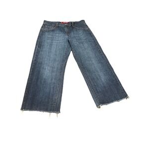 Levi's Y2K 577 Women's Jeans‎ Size 12 Nouveau Loose Low Rise Raw Hem Wide Leg